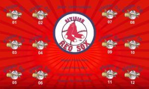 TeamsBanner Rapid Red Sox Baseball Team Banner Example