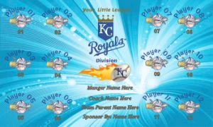 TeamsBanner Rapid Royals Baseball Team Banner Example