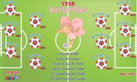 Butterflies Soccer Team Banner Design Your Own