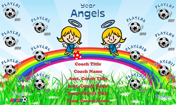 Angels Soccer Team Banner Design Your Own 04