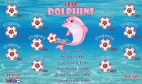 Dolphins SOCCER TEAM BANNER Design Your own Dolphins Banner Design