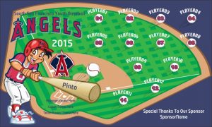 Angels Rapid Team Baseball Banner Los Angeles Angels baseball banner