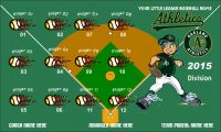 Athletics Rapid Team Baseball Banner Oakland Athletics baseball banner