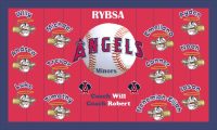 Angels Baseball Banner Custom Designed Team Baseball Banner , MLB Banners, Los Angeles Angels