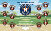 Astros Rapid Team Baseball Banner Houston Astros baseball banner