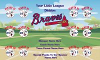 Braves Rapid Team Baseball Banner Alanta Braves baseball banner