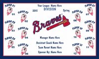 Braves Rapid Team Baseball Banner Alanta Braves baseball banner