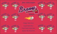 Braves Rapid Team Baseball Banner Alanta Braves baseball banner