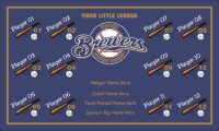 Brewers Rapid Team Baseball Banner Milwaukee Brewers baseball banner