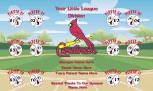 Cardinals Rapid Team Baseball Banner St. Louis Cardinals baseball banner