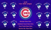 Cubs Rapid Team Baseball Banner , Chicago Cubs Banne