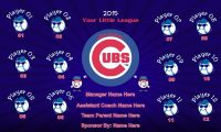Cubs Rapid Team Baseball Banner , Chicago Cubs Banne