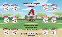 Diamondbacks Rapid Team Baseball Banner , Arizona Diamondbacks Banner