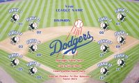 Dodgers Rapid Team Baseball Banner , Los Angeles Dodgers Banners