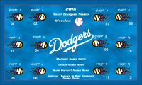 Dodgers Rapid Team Baseball Banner , Los Angeles Dodgers Banners