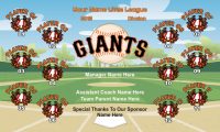 TeamsBanner Rapid Giants Baseball Team Banner Example