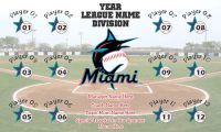 TeamsBanner Rapid Marlins Baseball Team Banner Example