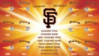 Giants Baseball Banner Design Your Own Team Baseball Banner , MLB Banners, San Francisco Giants