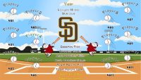 Padres Baseball Banner Design Your Own Team Baseball Banner , MLB Banners, San Diego Padres
