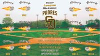 Padres Baseball Banner Design Your Own Team Baseball Banner , MLB Banners, San Diego Padres