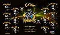 Knights Soccer banner, Knights Rapid Soccer Banner, Custom Soccer Banner, TeamsBanner