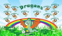 Dragons SOCCER TEAM BANNER Rapid Dragons Banner Design