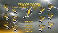 Lightning SOCCER TEAM BANNER Rapid Lightning Banner Design