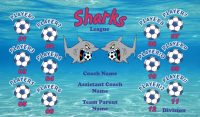 SHARKS SOCCER TEAM BANNER Rapid Shark Banner Design