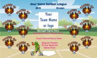 Softball Any TEAM Name BANNER Rapid Softball Banner Design