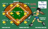 Softball Any TEAM Name BANNER Rapid Softball Banner Design