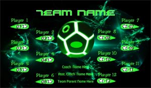 Soccer Any TEAM Name BANNER Rapid Soccer Banner Design