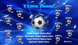Soccer Any TEAM Name BANNER Rapid Soccer Banner Design