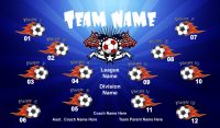 Soccer Any TEAM Name BANNER Rapid Soccer Banner Design