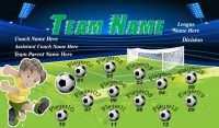 Soccer Any TEAM Name BANNER Rapid Soccer Banner Design
