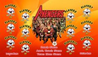 Avengers SOCCER TEAM BANNER Rapid Avengers Banner Design
