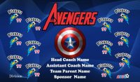 Avengers SOCCER TEAM BANNER Rapid Avengers Banner Design