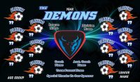 Devils SOCCER TEAM BANNER Rapid Devils Banner Design