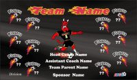 Devils SOCCER TEAM BANNER Rapid Devils Banner Design