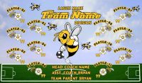 Bees SOCCER TEAM BANNER Rapid Bees Banner Design