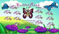Butterflies SOCCER TEAM BANNER Rapid Butterflies Banner Design