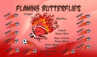Butterflies SOCCER TEAM BANNER Rapid Butterflies Banner Design