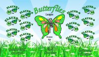 Butterflies SOCCER TEAM BANNER Rapid Butterflies Banner Design