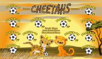 Cheetahs SOCCER TEAM BANNER Rapid Cheetahs Banner Design