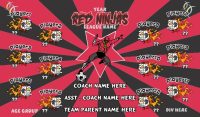 Ninjas SOCCER TEAM BANNER Rapid Ninjas Banner