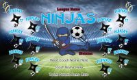 Ninjas SOCCER TEAM BANNER Rapid Ninjas Banner