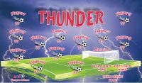 Thunder SOCCER TEAM BANNER Rapid Thunder Banner