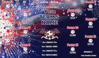 Any Team Name (Generic) Easy Design Soccer Team Banner 08