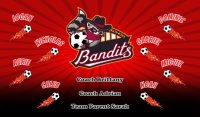 Bandits Soccer Team Banner - AYSO Bandits Banner - TeamsBanner