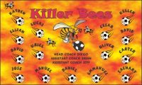 Bees Soccer Team Banner - AYSO Bees Banner - TeamsBanner