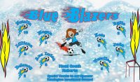 Blazers Soccer Team Banner - AYSO Blazers Banner - TeamsBanner